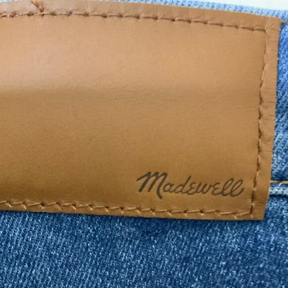 Madewell Jeans Womens 28 Slim Wide Leg Crop Button Fly Mid Wash Streetwear Denim - Picture 14 of 16